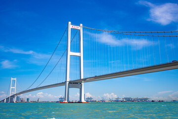 The bridge on Shiziyang of Pearl River in Guangdong Province