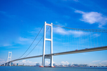 The bridge on Shiziyang of Pearl River in Guangdong Province