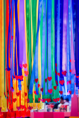 Rainbow ribbons and various symbols Which represents the celebration of the LGBTQ Pride Parades and represents the pride of LGBT people Many countries will have LGBTQ Pride Parades to celebrate.

