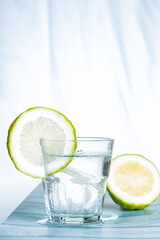 A cool lemonade drink in summer