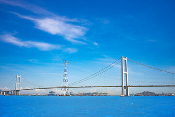 Fototapeta na wymiar The bridge on Shiziyang of Pearl River in Guangdong Province