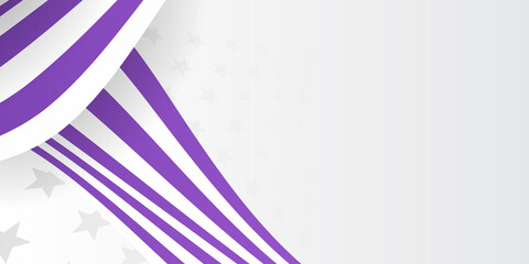 Abstract purple white gradient background with star square flag shapes and scratches, abstract creative backgrounds, modern landing page vector concepts.