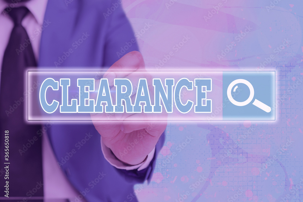 Poster handwriting text writing clearance. conceptual photo action or method to remove or distribute someth