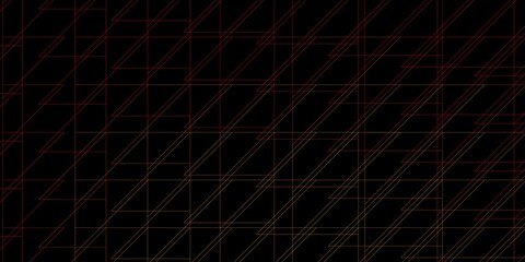 Dark Orange vector texture with lines. Gradient abstract design in simple style with sharp lines. Pattern for websites, landing pages.