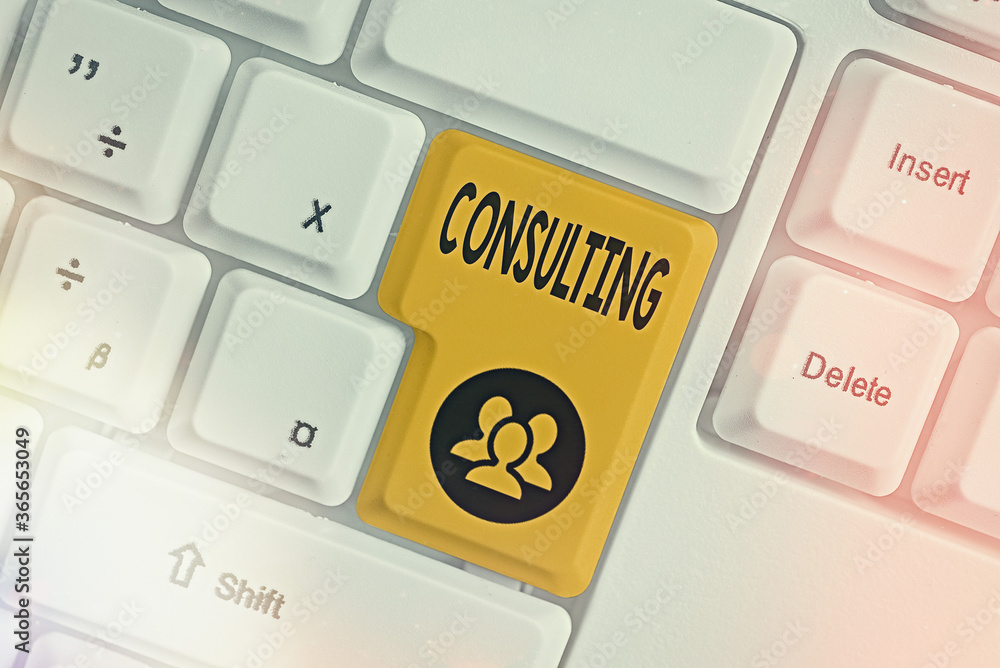 Poster handwriting text writing consulting. conceptual photo engaged in giving expert advice to experts or 