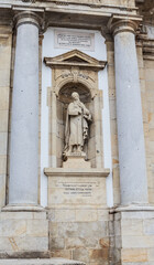 Fototapeta na wymiar Statue of Isaiah in Bom Jesus do Monte, Braga, Nord, Portugal