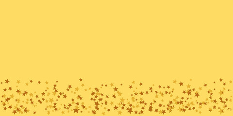 Seamless confetti stars background for christmas time. Red star pattern background for wide banner. Vector illustration design for presentation, banner, cover, web, flyer, card, poster, wallpaper