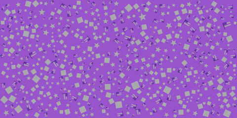 Purple star pattern background for wide banner. Vector illustration design for presentation, banner, cover, web, flyer, card, poster, wallpaper, texture, slide, magazine, and powerpoint.