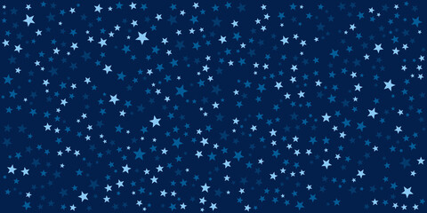 Blue star pattern background for wide banner. Vector illustration design for presentation, banner, cover, web, flyer, card, poster, wallpaper, texture, slide, magazine, and powerpoint.