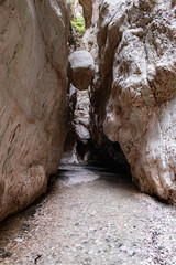 Saklikent national park canyon In Mugla Turkey