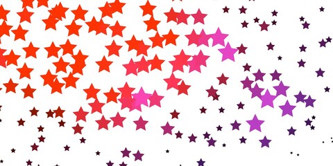 Dark Pink, Yellow vector pattern with abstract stars. Blur decorative design in simple style with stars. Pattern for new year ad, booklets.