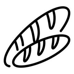 Bread for immigrants icon. Outline bread for immigrants vector icon for web design isolated on white background
