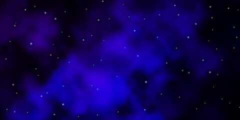 Fototapeta premium Dark Pink, Blue vector layout with bright stars. Shining colorful illustration with small and big stars. Design for your business promotion.