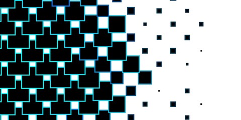 Dark BLUE vector pattern in square style. Colorful illustration with gradient rectangles and squares. Template for cellphones.