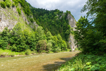 Dunajec river in Pieniny mountains - Poland