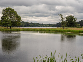 Fototapeta na wymiar The Mere at Tatton Park, Knutsford, Cheshire, UK