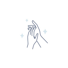 Hand washing vector stroke icon