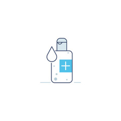 Spirit coronavirus vector stroke icon