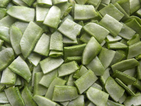 Green color diced cut Hyacinth Lablab broad beans