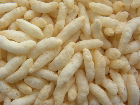 White color Puffed rice or Indian Murmura cereal