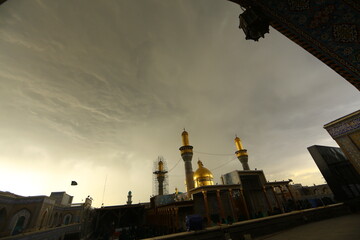 Fototapeta na wymiar The shrine of Imam Musa Al-Kadhim and Imam Muhammad Al-Jawad in Al-Kadhim, Baghdad, Iraq 