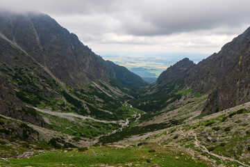 The High Tatras Mountains (Vysoké Tatry, Tatry Wysokie, Magas-Tátra), cloudy day