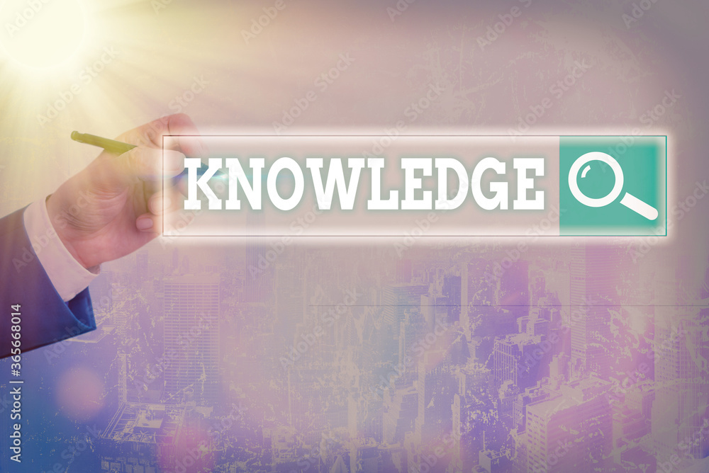 Aufkleber handwriting text writing knowledge. conceptual photo skills that an individual has gained through ex