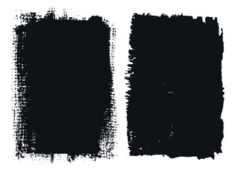 Vector grunge black frame backgrounds.
