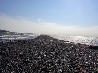 on the shore of the polar city