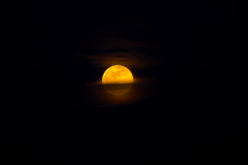 Moon at lunar eclipse