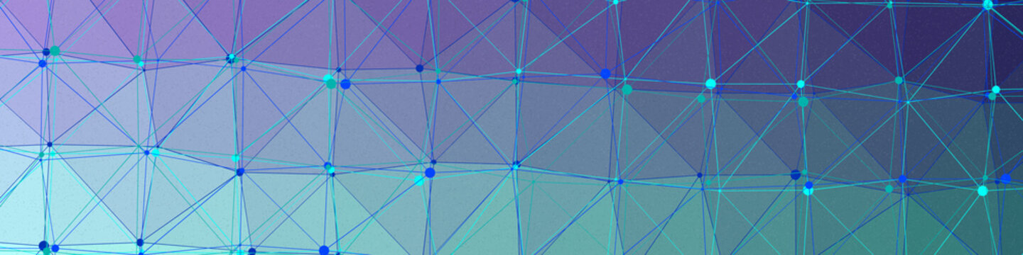Turquoise Blue color Abstract color Low-Polygones Generative Art background illustration