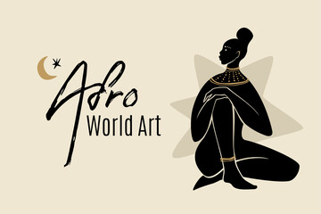 Afro World Art Banner Template