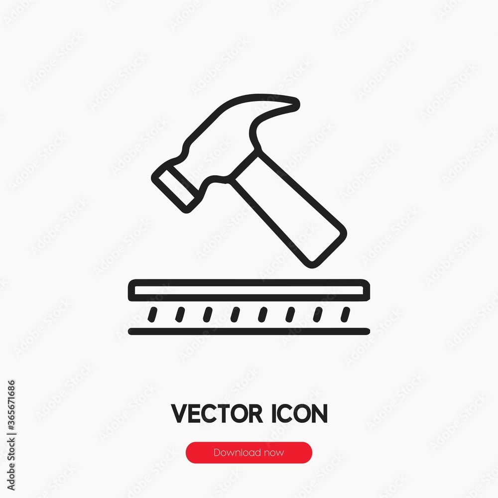 Poster durable icon vector. linear style sign for mobile concept and web design. durable symbol illustratio