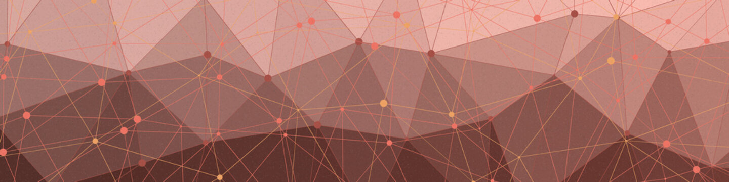 Coral color Abstract color Low-Polygones Generative Art background illustration