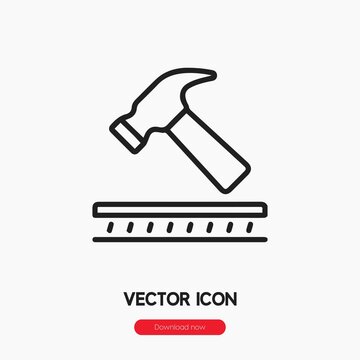 durable icon vector. Linear style sign for mobile concept and web design. durable symbol illustration. Pixel vector graphics - Vector.
