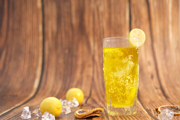 cocktail and mocktail on table background and space