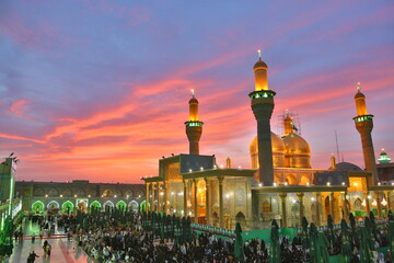 The shrine of Imam Musa Al-Kadhim and Imam Muhammad Al-Jawad in Al-Kadhim, Baghdad, Iraq
