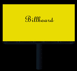 billboar outdoor advertising yellow screen