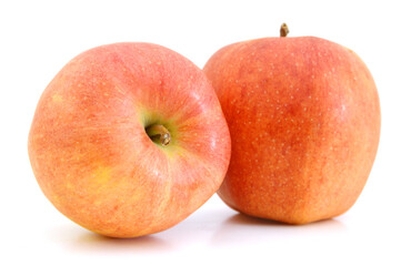 Red apple isolated on white background cutout