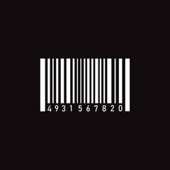 Barcode icon vector