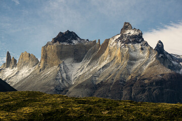 cuernos del Paine, 2600 metros, trekking W, Parque nacional Torres del Paine,Sistema Nacional de &Aacute;reas Silvestres Protegidas del Estado de Chile.Patagonia, Rep&uacute;blica de Chile,Am&eacute;rica del Sur