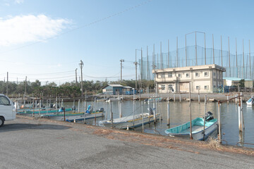 Scenery of the fishing port of Japan