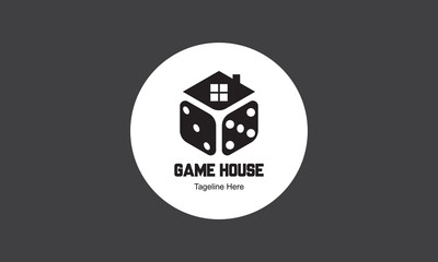 Game home logo design template.