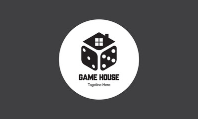 Fototapeta premium Game home logo design template.