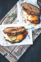 sandwich von oben