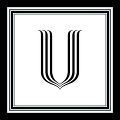 Luxury Logo set with Flourishes Calligraphic Monogram design for Premium brand identity. Black line Letter with Graceful Royal Style.
Calligraphic Beautiful Logo. Vintage Drawn Emblem