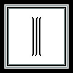 Luxury Logo set with Flourishes Calligraphic Monogram design for Premium brand identity. Black line Letter with Graceful Royal Style.
Calligraphic Beautiful Logo. Vintage Drawn Emblem