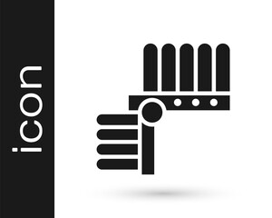 Grey Indian headdress with feathers icon isolated on white background. Native american traditional headdress. Vector Illustration.