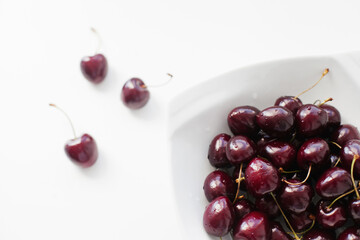 cherries in a bowl