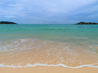 The beach of Samae San island at Chonburi in Thailand